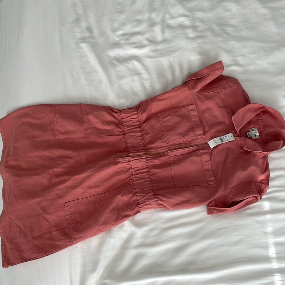 J Crew Zip Front Chino Dress NWT size 2